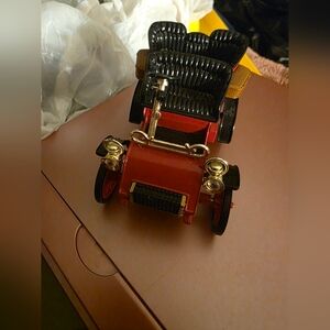 Classic Red Toy Car with Black Seats